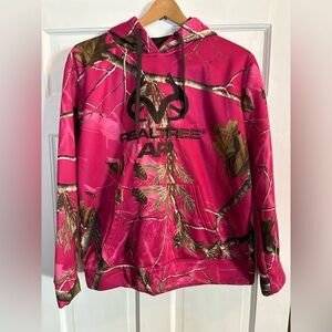 Women’s Realtree Pink Camouflage Hoodie Size Large